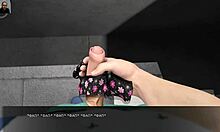 Cumming on Sarah's panties: A 3D porn video with a horny guy and his GF